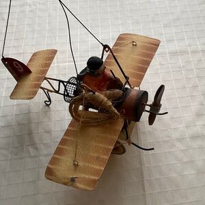 Classic Aviator Biplane Toy/Mobile